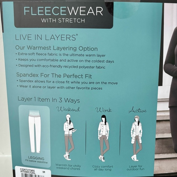 Cuddl Duds | fleecewear with stretch legging - Picture 5 of 6